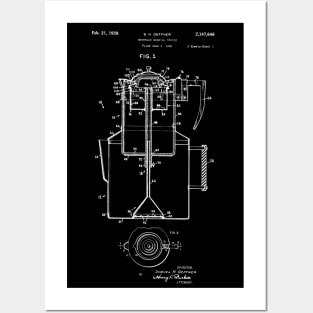 Beverage brewing device / coffee lovers machine / coffee machine patent Posters and Art